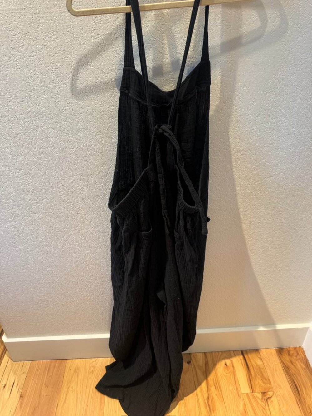 Casly Lamiit Wide Leg Bib Jumpsuit XL Black - Picture 4 of 7